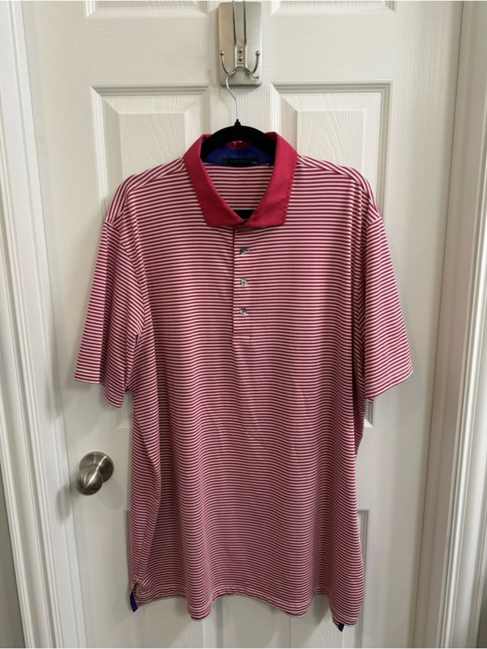 Greyson Clothiers Red Striped Polo Shirt - Classic Short Sleeve